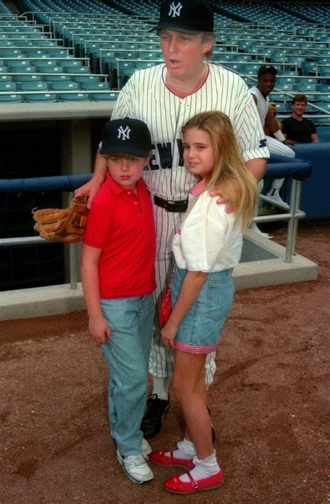 Donald Trump with son Eric Trump and daughter Ivanka Trump, 1992, Photo ...