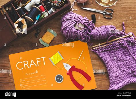 Craft DIY Handmade Activity Skills Concept Stock Photo - Alamy