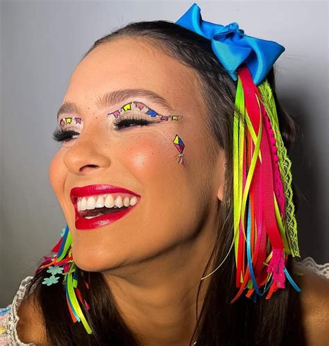 Maquiagem Para Festa Junina Sem Bandeirinha - Maquiagem para festa junina: 70 ideias com e sem bandeirinhas para ...
