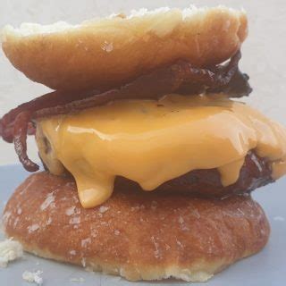 The Luther Burger - Glazed Donut Hamburger with Bacon & Cheese