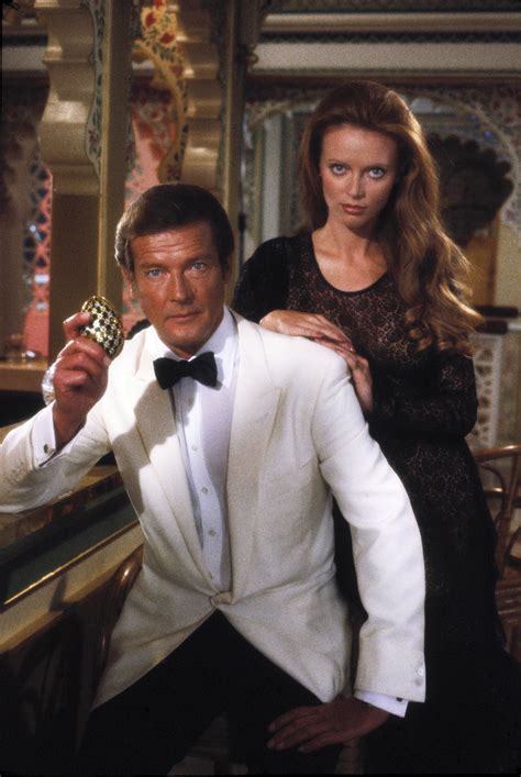 Kristina Wayborn and Roger Moore | James bond girls, James bond, James