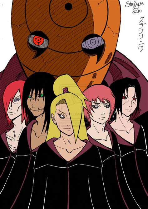 Akatsuki 2 - Naruto -COLORED- by deidara127 on DeviantArt