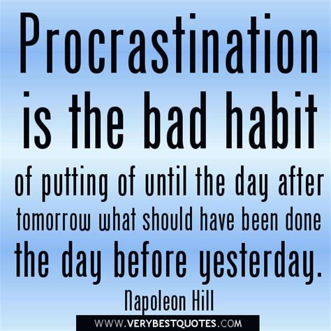 Motivational Quotes Procrastination. QuotesGram