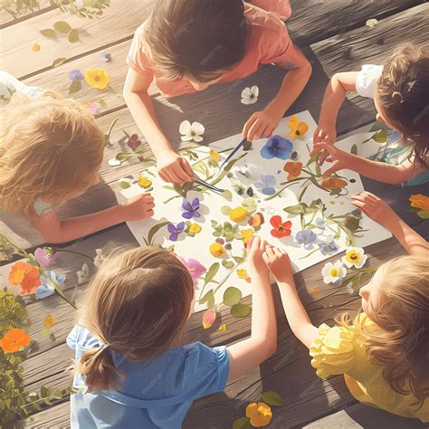 Premium Photo | Joyful Crafting Childrens Artistic Expression