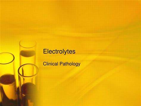PPT - Electrolytes PowerPoint Presentation, free download - ID:5687104