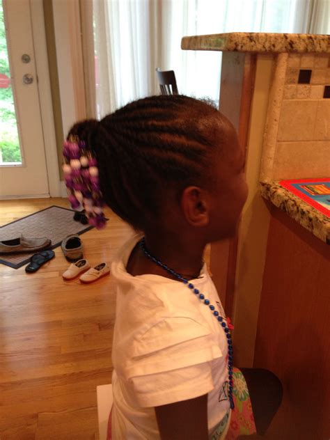 Cornrows into ponytail | Natural hair styles, Cornrows, Ponytail