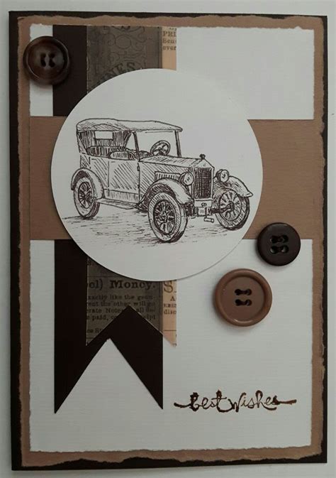 Stempel auto | Stampin, Personalized items, Masculine