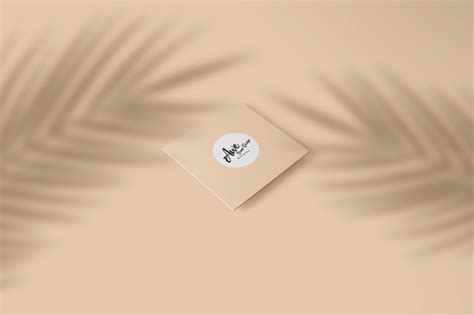 Square Business Card Mockup - MockupNest | Free & Premium Product Mock-Ups