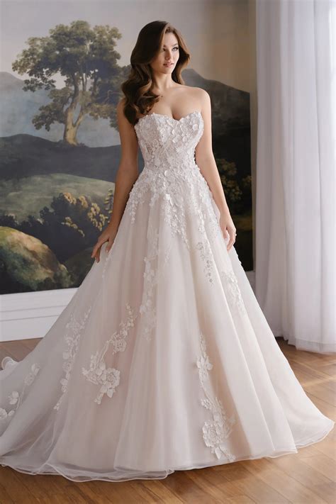 White Strapless Wedding Dresses | Martin ThornburgAt Martin Thornburg