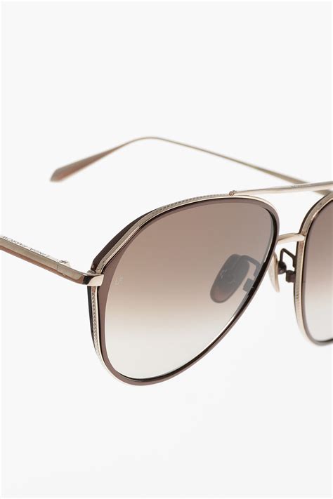Linda Farrow Oversized NOA Aviator Sunglasses With Shaded Lenses men ...
