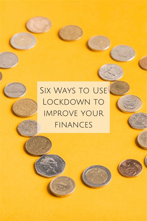 ways   lockdown   sort  finances   diary