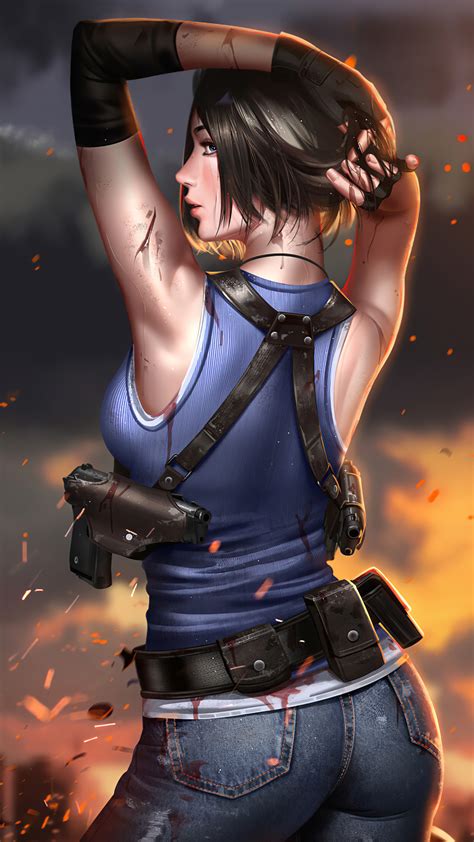 2160x3840 Jill Valentine Resident Evil 3 4k Sony Xperia X,XZ,Z5 Premium