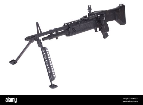 M60 machine gun isolated on white Stock Photo - Alamy