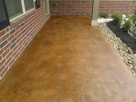 Copper Residential Stained Concrete | Xpedite Coatings