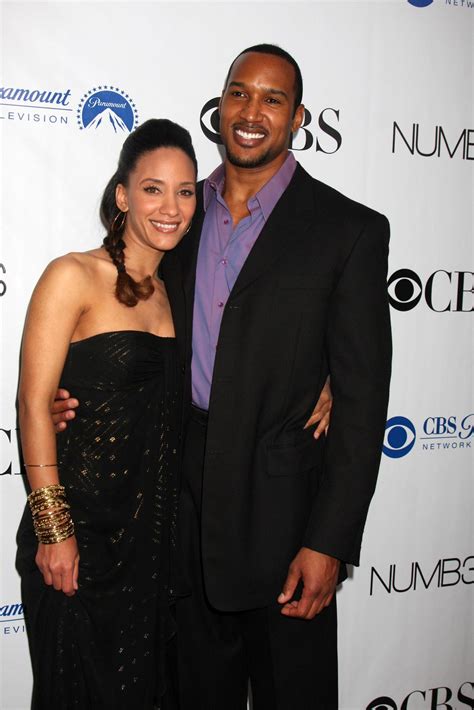 Sophina Brown Henry Simmons arriving at the Numb3rs 100th Episode Party