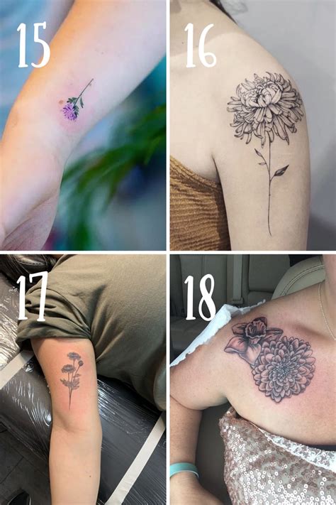 Flower Of The Month Tattoo at Norman Nelson blog