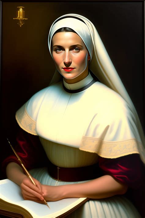 Lexica - Nun, sister, seduction, painting, portrait