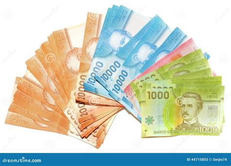 chilean money stock image image  bill accounting