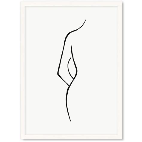 Nude Back Line Art Print | Line art, Art prints, Trending art