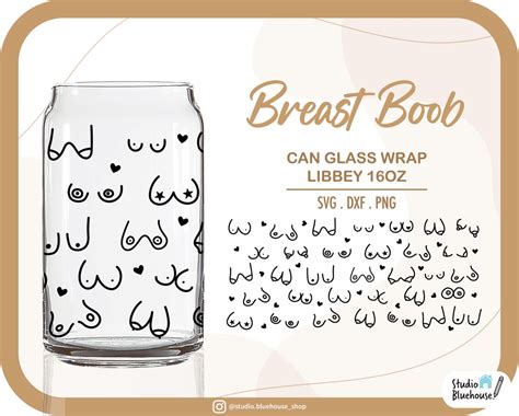 Funny Breast Boob Boobies Boobs Breast Tits Self Love Libbey 16oz Beer ...