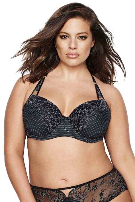 Ashley Graham PLUS Black Showstopper Balconette Bra – CheapUndies