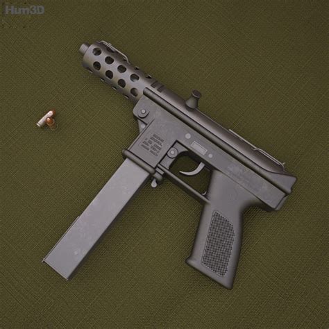 Intratec TEC-9 3D model - Download Submachine Gun on 3DModels.org