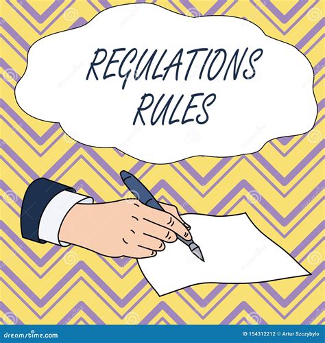 Conceptual Hand Writing Showing Regulations Rules. Business Photo Text