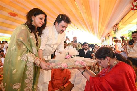 mla bhavya bishnoi ties  knot  ias officer pari bishnoi