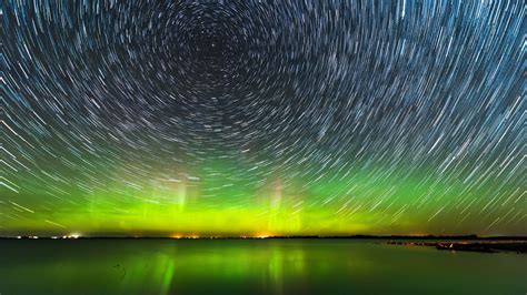 Aurora Star trail 4K Wallpapers | HD Wallpapers | ID #28772