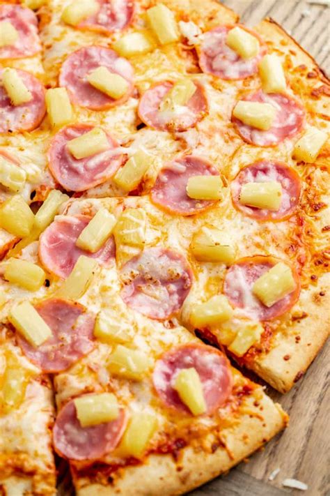 hawaiian pizza  stay  home chef
