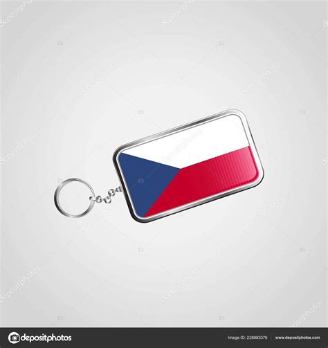 Czech Republic Vector Keychain Design Stock Vector by ©Flatart 228883376