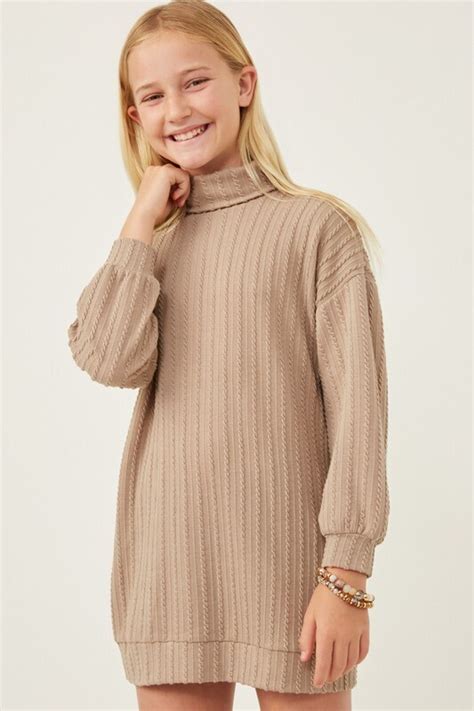 Jennifer Cable Knit Tunic, TWEEN