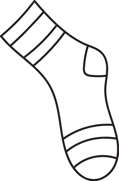 premium vector sock clothes outline
