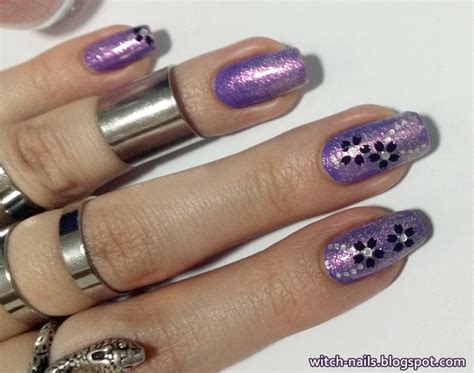 Witch Nails: Purple Shimmer Nails