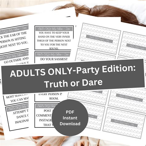 Truth or Dare Party Edition | Truth or Dare Adult Game | Truth or Dare