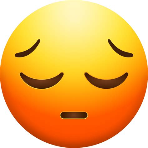 "Pensive Face" Emoji - Download for free – Iconduck