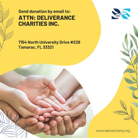 Other Ways To Contribute | Deliverance Charities