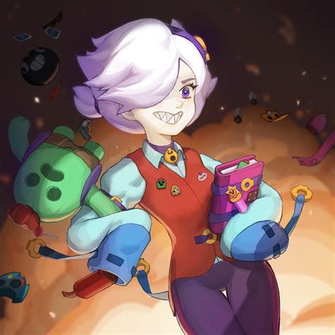 Colette Fanart | See how many brawler items you can find : r/Brawlstars