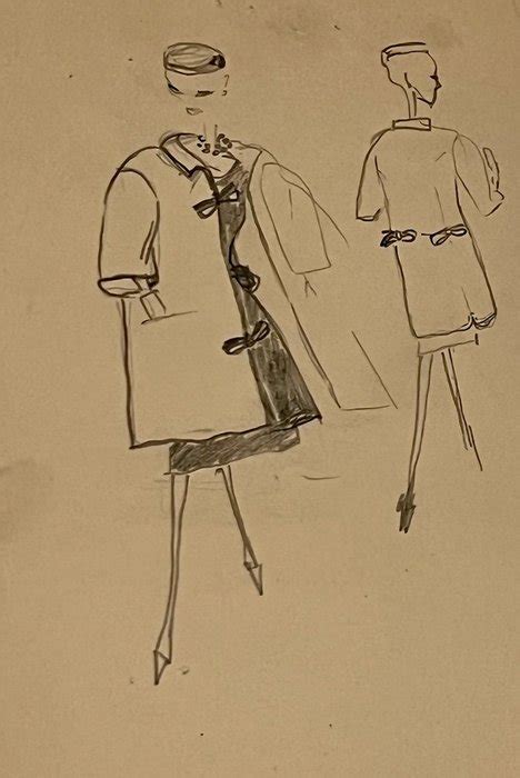 Balenciaga drawing - Catawiki