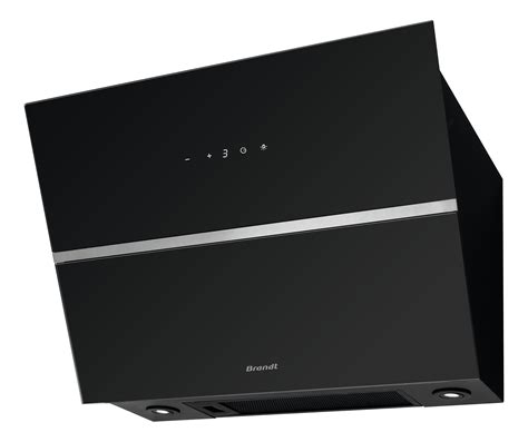 Hotte Inclinée L.60 cm BRANDT BHV2673XB Noir | Leroy Merlin