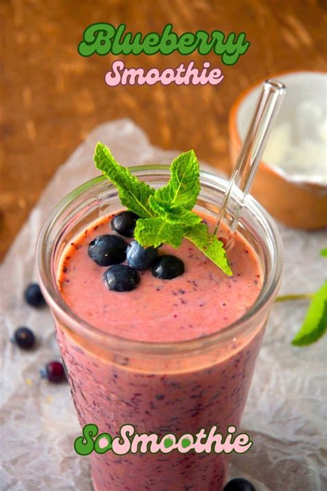 Blueberry Smoothie - SoSmoothie