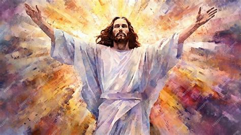 premium ai image jesus chriest illustration generative ai
