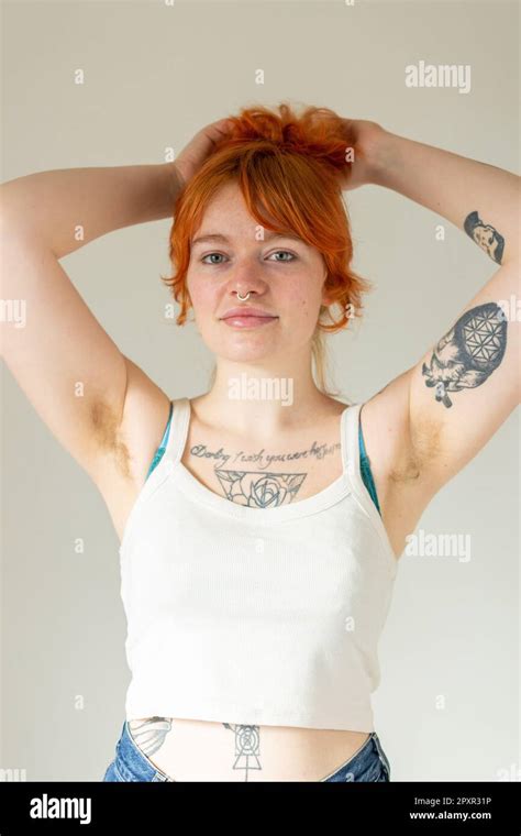 Hairy armpit female hi-res stock photography and images - Alamy
