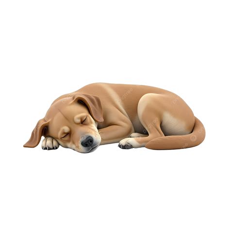 A Brown Dog Fell Asleep, Pet, To Sleep, Brown PNG Transparent Clipart