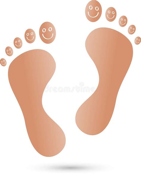 Two Feet with Smile, Two Feet, Foot Care and Podiatry Logo Stock Vector ...