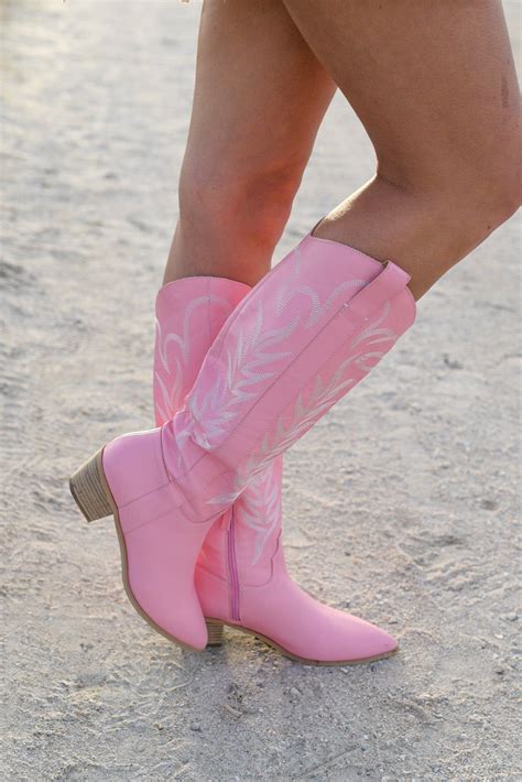 Dolly Cowgirl Boots - Pink in 2024 | Pink cowgirl boots, Cowgirl boots