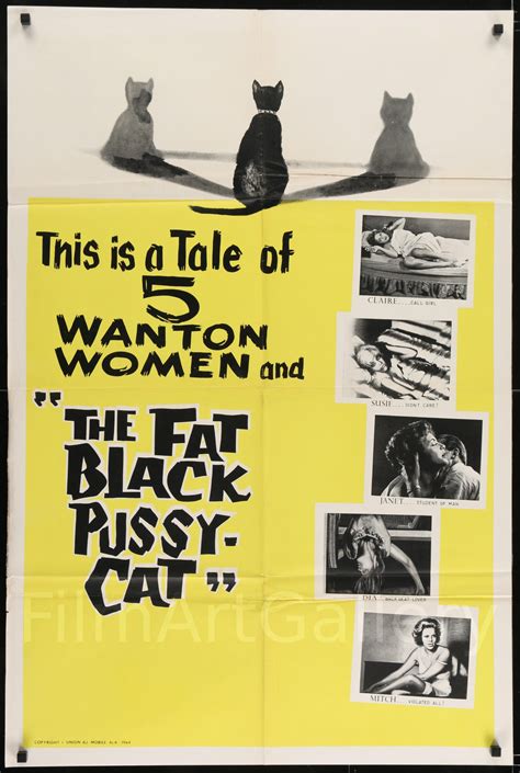 Fat Black Pussycat Movie Poster 1964 1 Sheet (27x41)