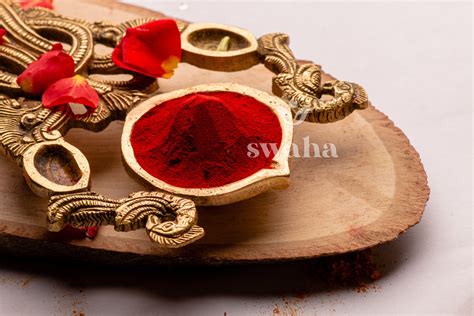 swaha pure kumkum natural kumkum kumkum powder red kumkum
