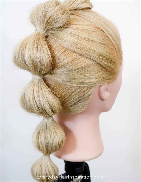 bubble braid  complete beginners easy simple hairstyle