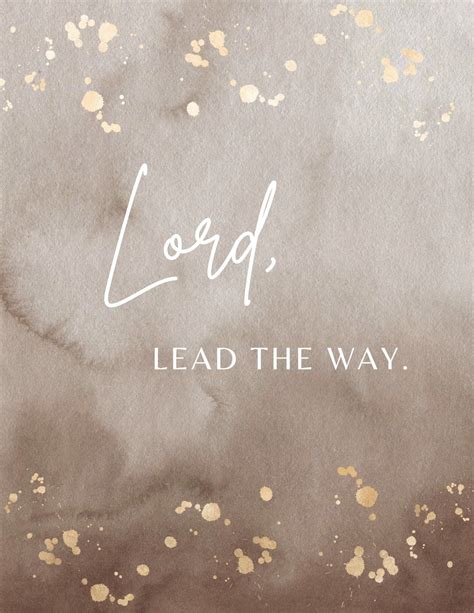 Lord, Lead the Way Print - Etsy | Christian quotes verses, Quotes about